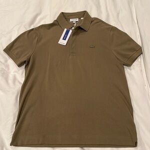 Olive Green Lacoste Men’s Polo, with tags. Never worn.